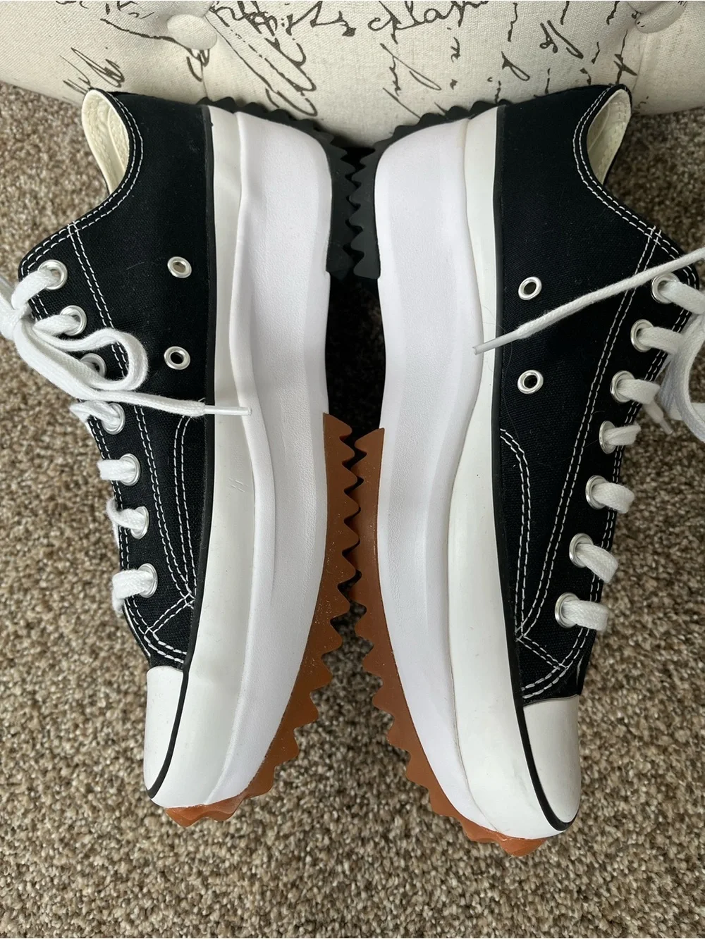 Converse Black Run Star Hike Low Top Sneakers Size 11B Never Worn - Picture 5 of 11
